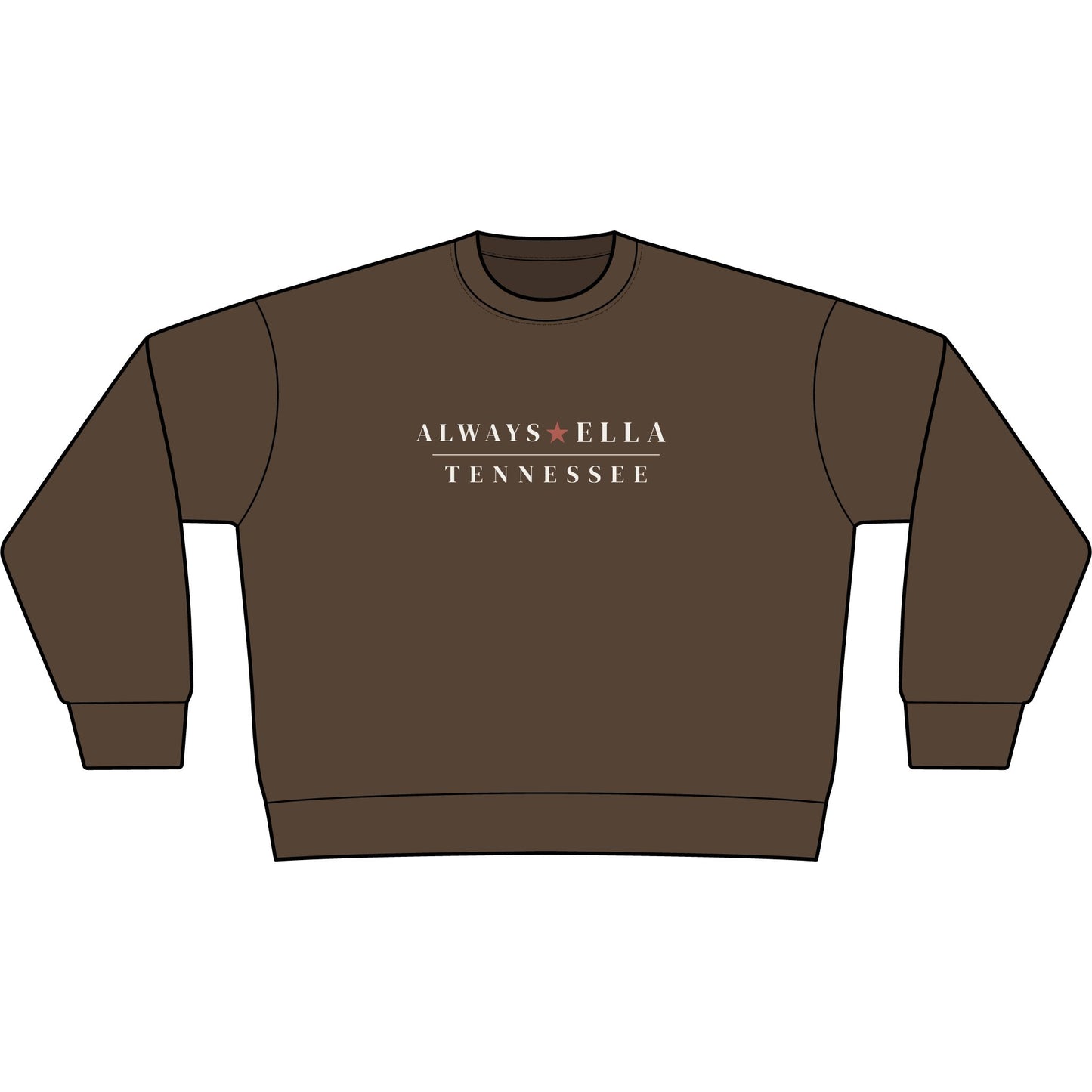 Always Ella Tennessee Cropped Sweatshirt | Women's Western Nashville Sweatshirt | Country Concert Outfit