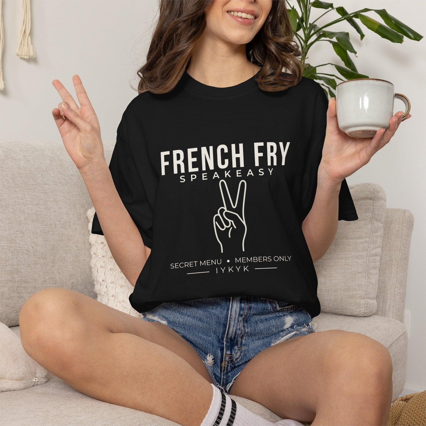 French Fry Speakeasy Shirt, Secret Menu Graphic Tee, IYKYK Shirt, Funny Viral Tee, Minimalist Comfort Colors Shirt