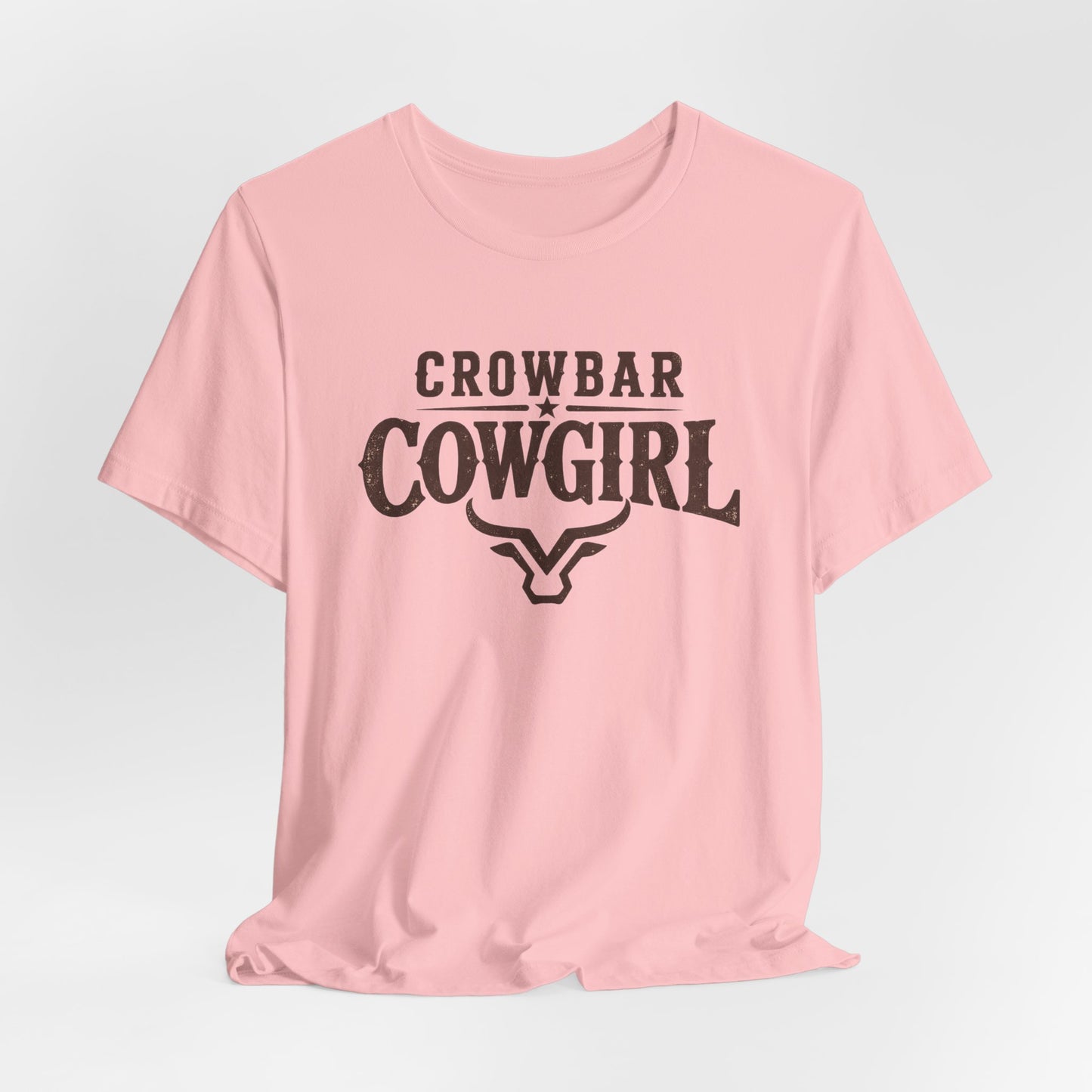 Crowbar Cowgirl Western Graphic Tee | Bella+Canvas 3001 | Rodeo Shirt