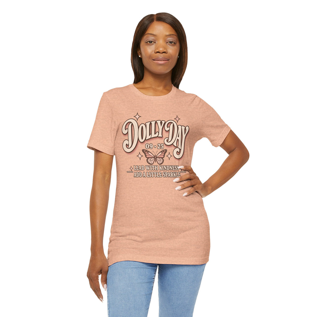 Dolly Day 9•25 Tee | Lead With Kindness & Add a Little Sparkle