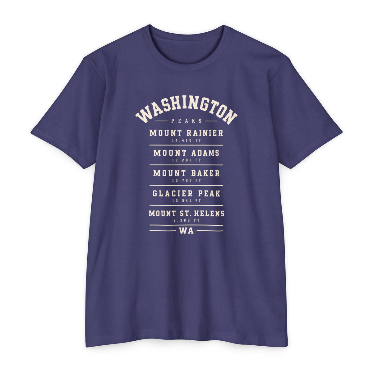 Washington Mountains T-Shirt, Vintage State Park Peaks Tee