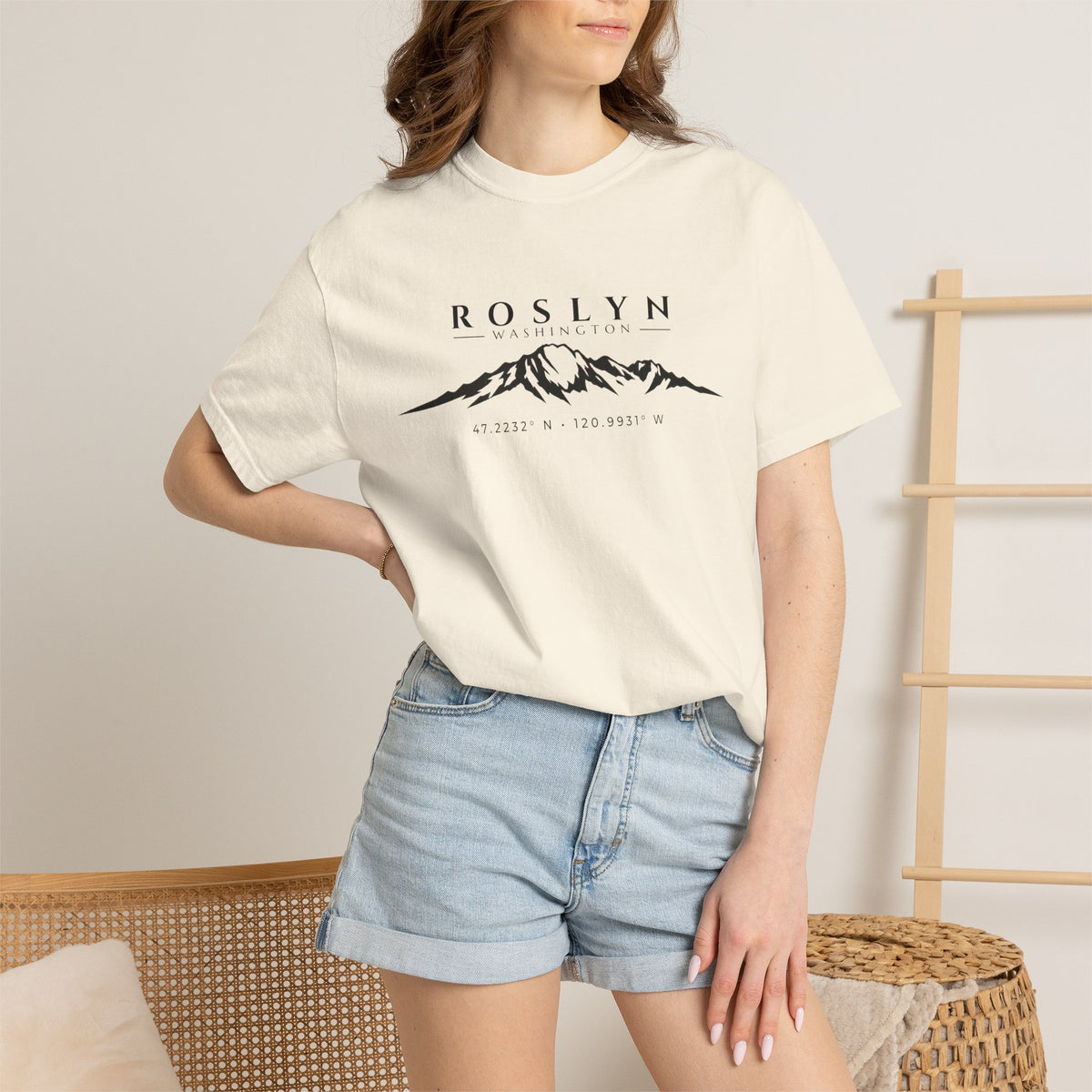Roslyn Washington T-Shirt | Mount Stuart Shirt | Washington Mountain Shirt | Cle Elum