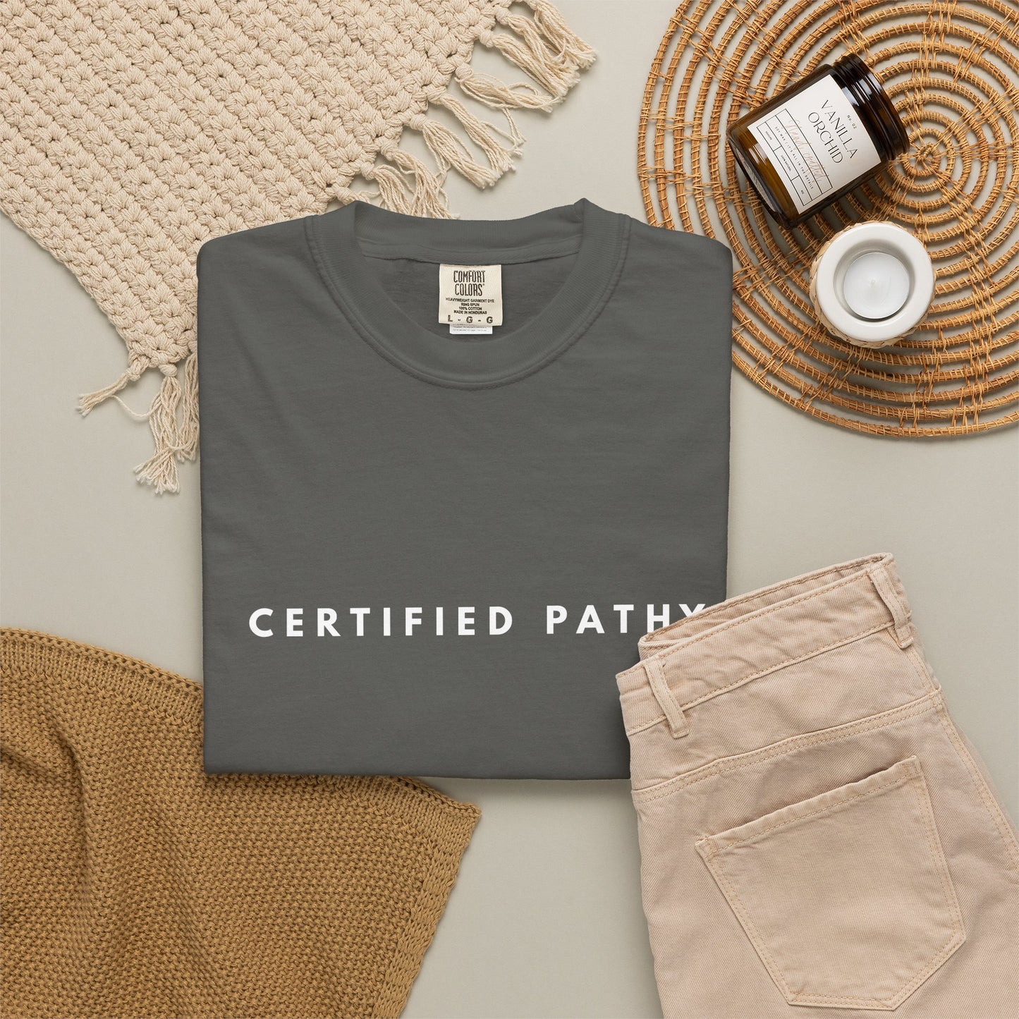 Certified Pathy T-Shirt | Minimal Text Tee, Graphic Statement Shirt