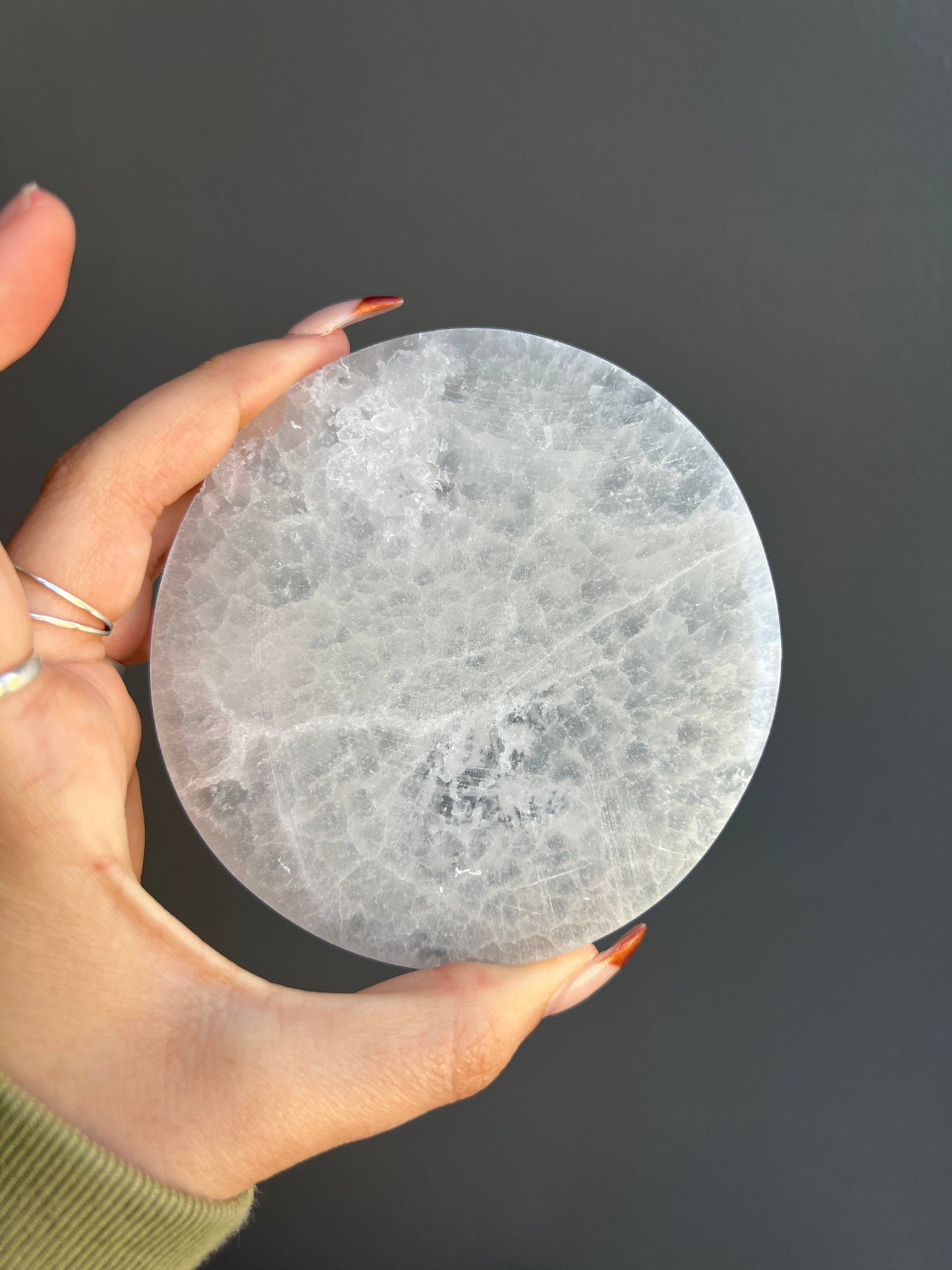 Selenite Etched Zodiac Crystal Plate