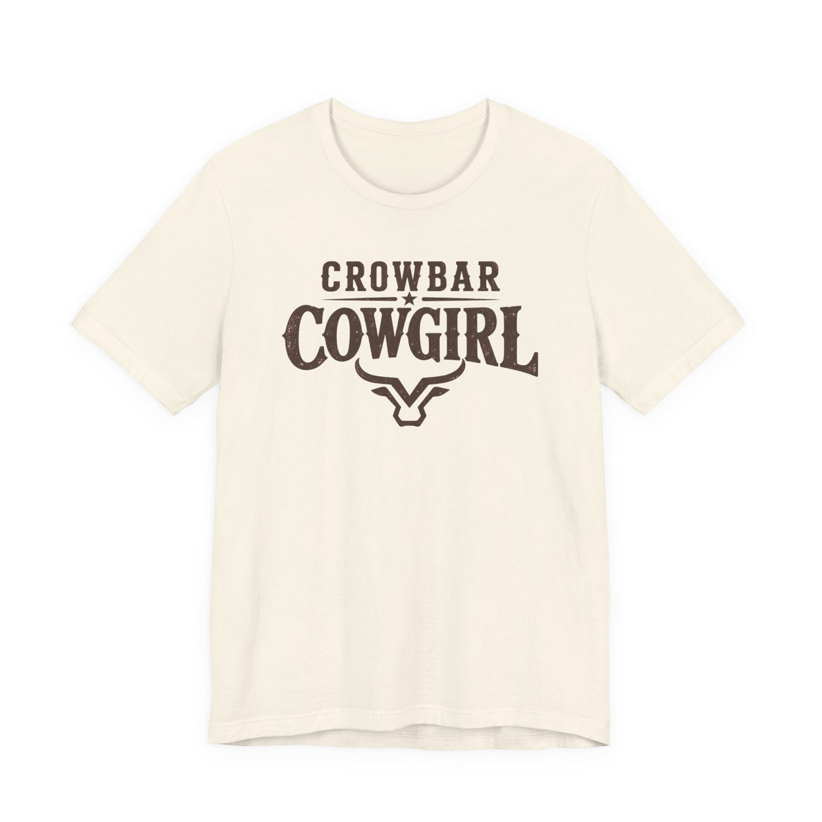 Crowbar Cowgirl Western Graphic Tee | Bella+Canvas 3001 | Rodeo Shirt