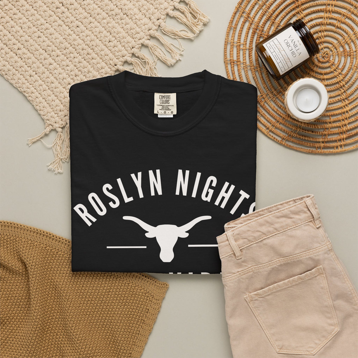 Roslyn Nights Ella Vibes T-Shirt | Unisex | Longhorn Skull Graphic | Rodeo Tee | Country Concerts