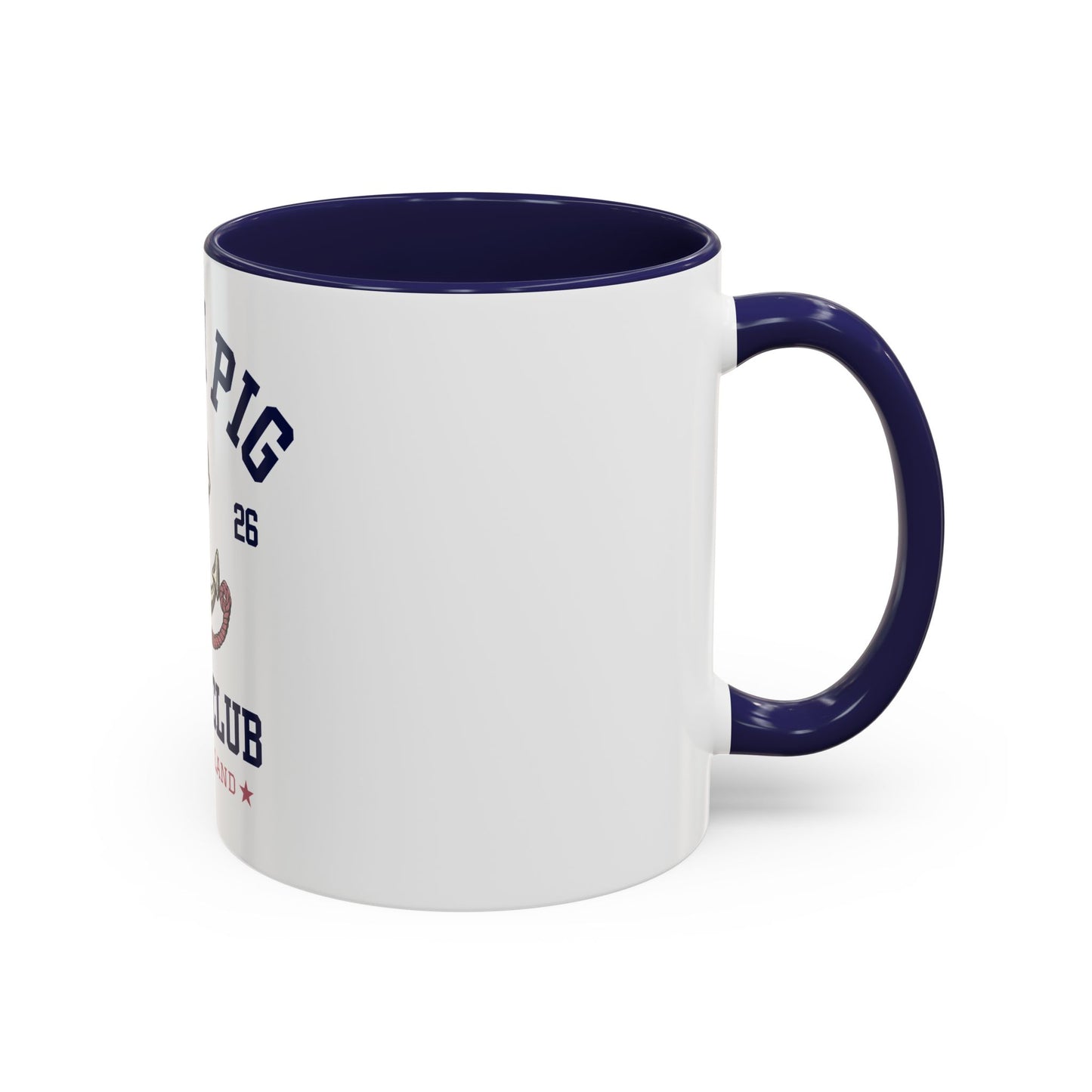 Slam Pig Yacht Club Mug | Rhode Island Coffee Mug | Nautical Sailing Mug | Coastal Boat Lover Gift | Preppy Beach Club Mug | Ceramic Cup