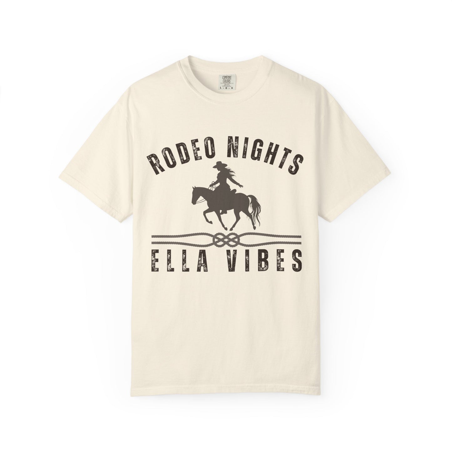 Rodeo Nights Ella Vibes Tee, Country Concert Shirt, Western Cowgirl Tee, Rodeo Graphic Shirt, Horse Lover Gift