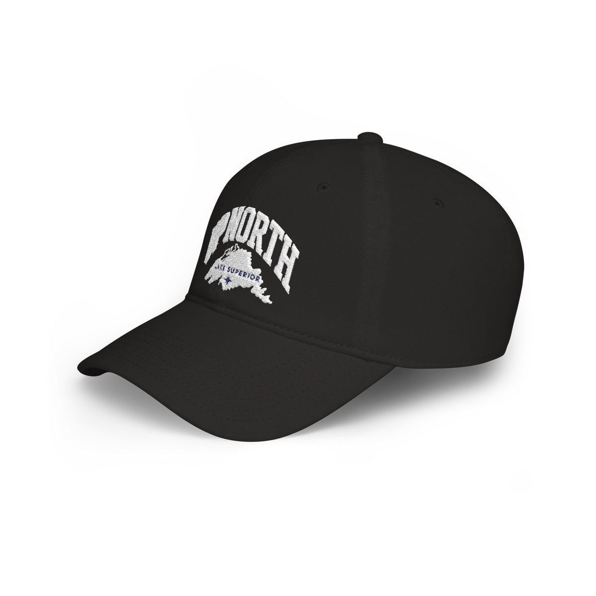 Up North Lake Superior Embroidered Low-Profile Trucker Hat