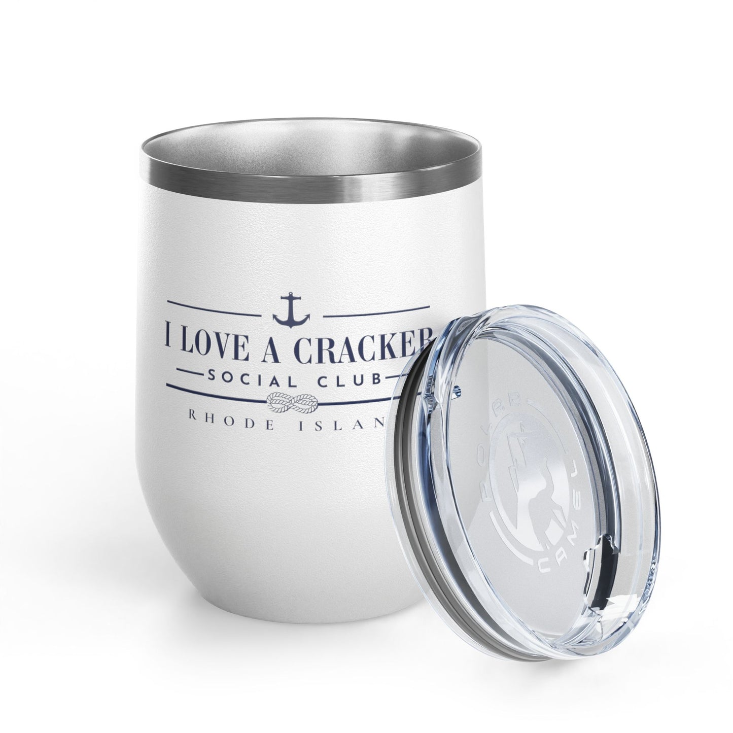 I Love a Cracker Social Club Tumbler, RHORI Inspired Wine Tumbler, Rhode Island Gift, Funny Bravo Cup, 12oz Insulated Cup