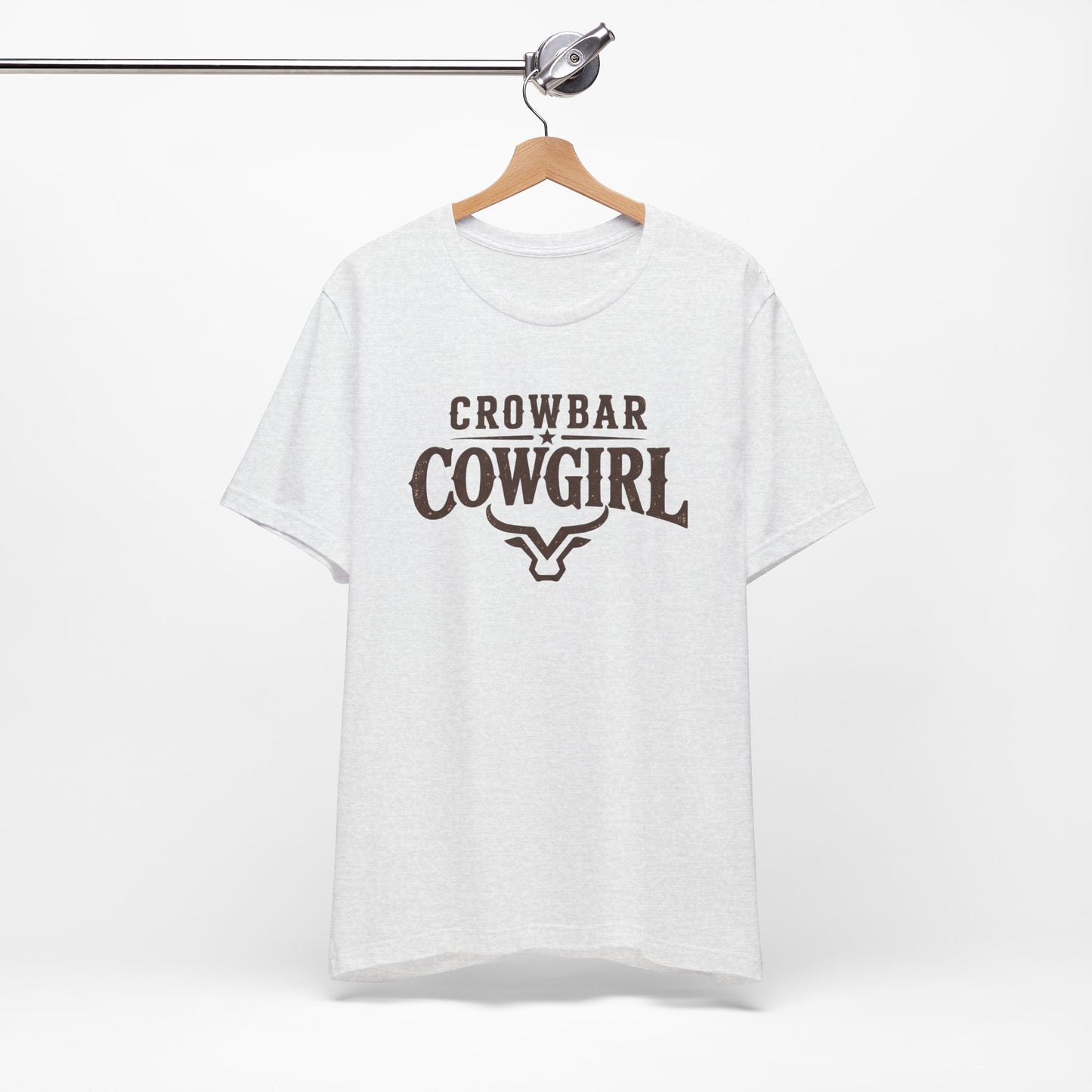 Crowbar Cowgirl Western Graphic Tee | Bella+Canvas 3001 | Rodeo Shirt
