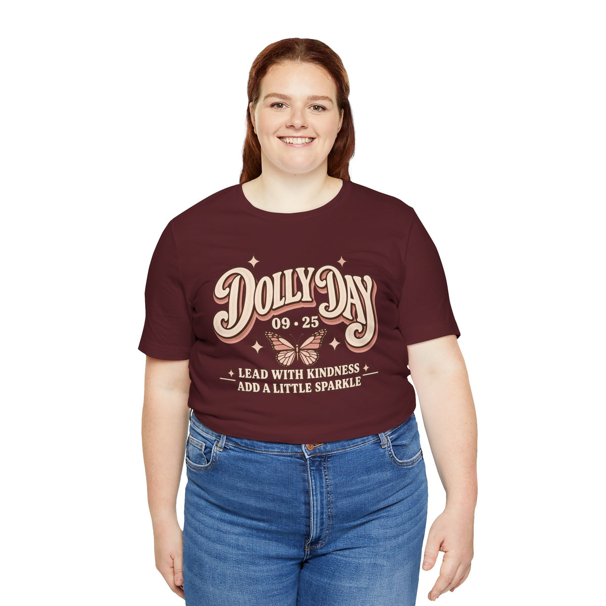 Dolly Day 9•25 Tee | Lead With Kindness & Add a Little Sparkle
