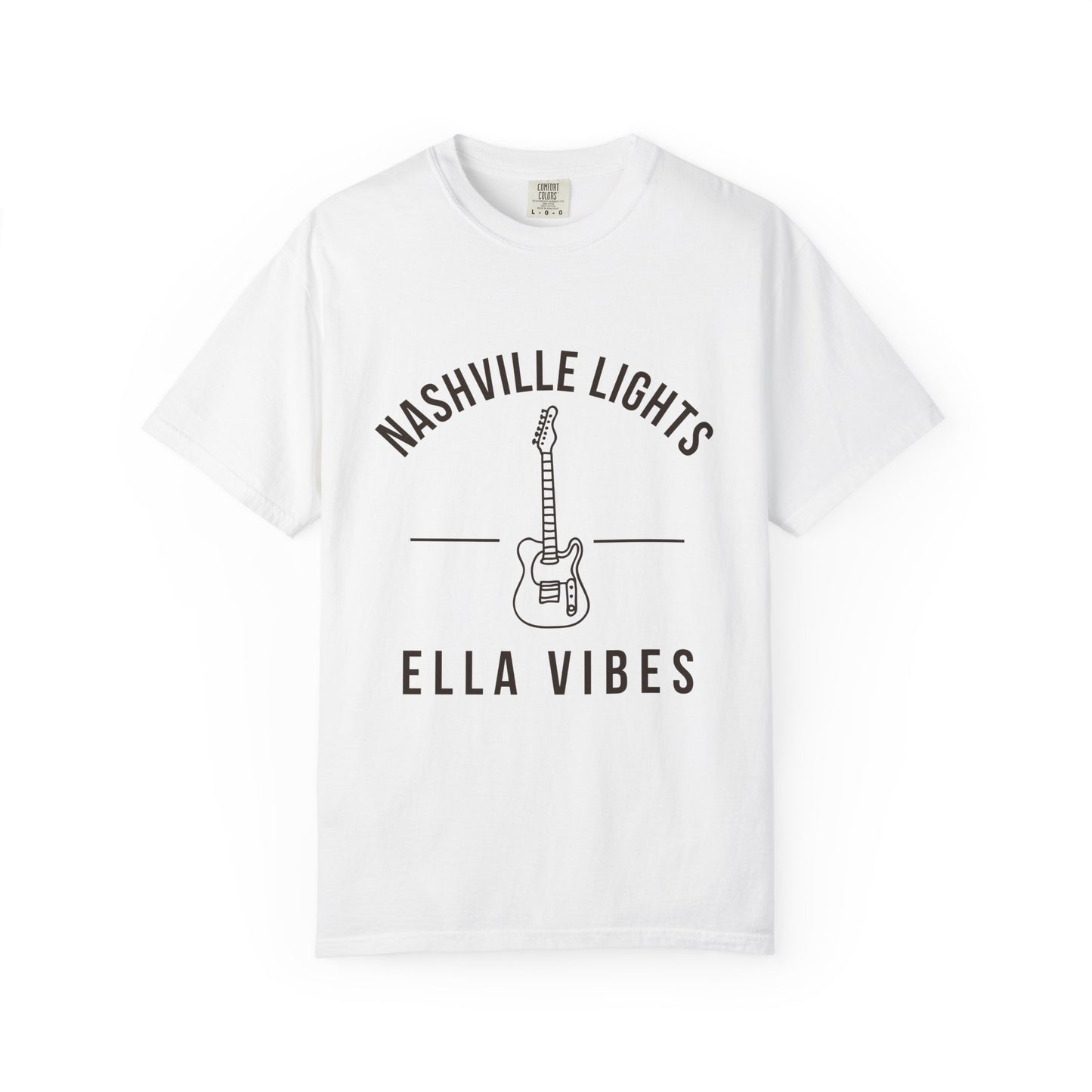Nashville Lights Ella Vibes T-shirt | Electric Guitar Country Music Tee