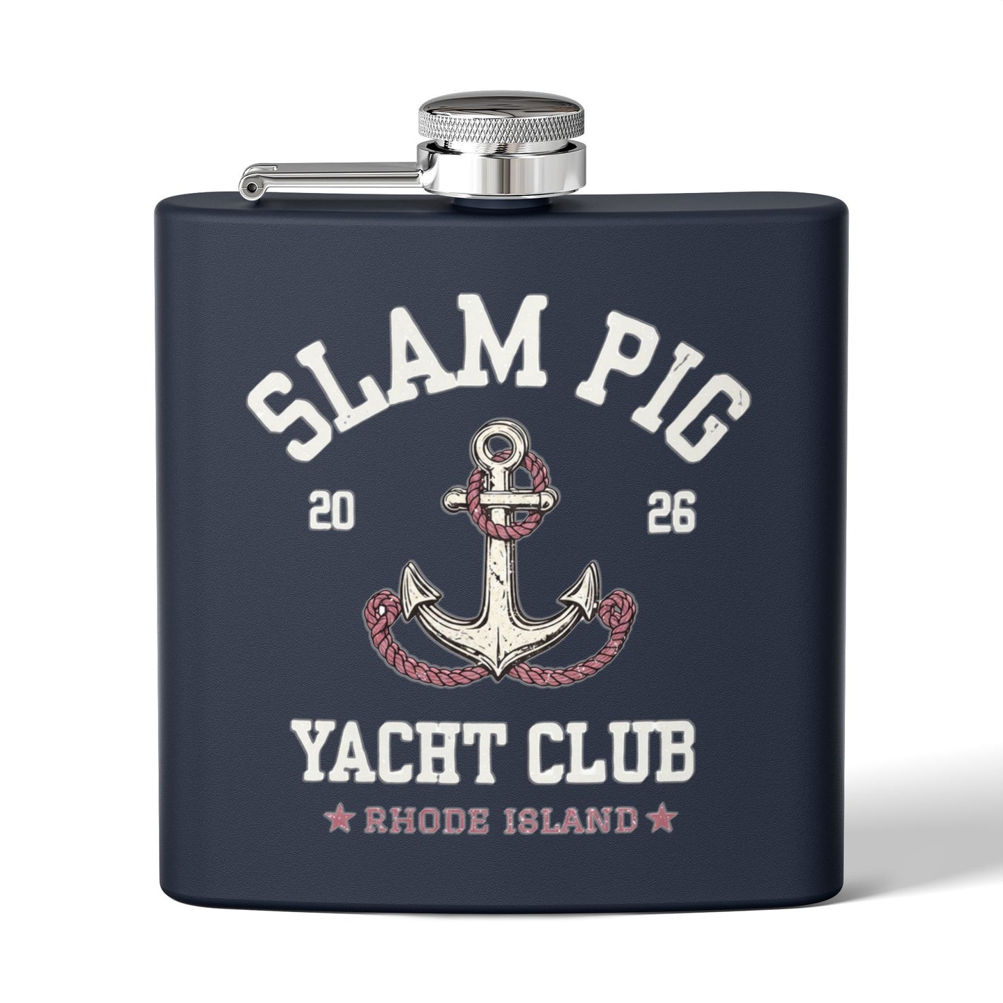 Slam Pig Yacht Club Flask, Bachelor Party Flask, Bachelorette Gift, Groomsmen Flask, Boat Party Flask, RHORI Inspired, Girls Trip