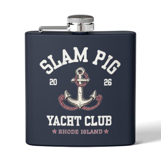 Slam Pig Yacht Club Flask, Bachelor Party Flask, Bachelorette Gift, Groomsmen Flask, Boat Party Flask, RHORI Inspired, Girls Trip