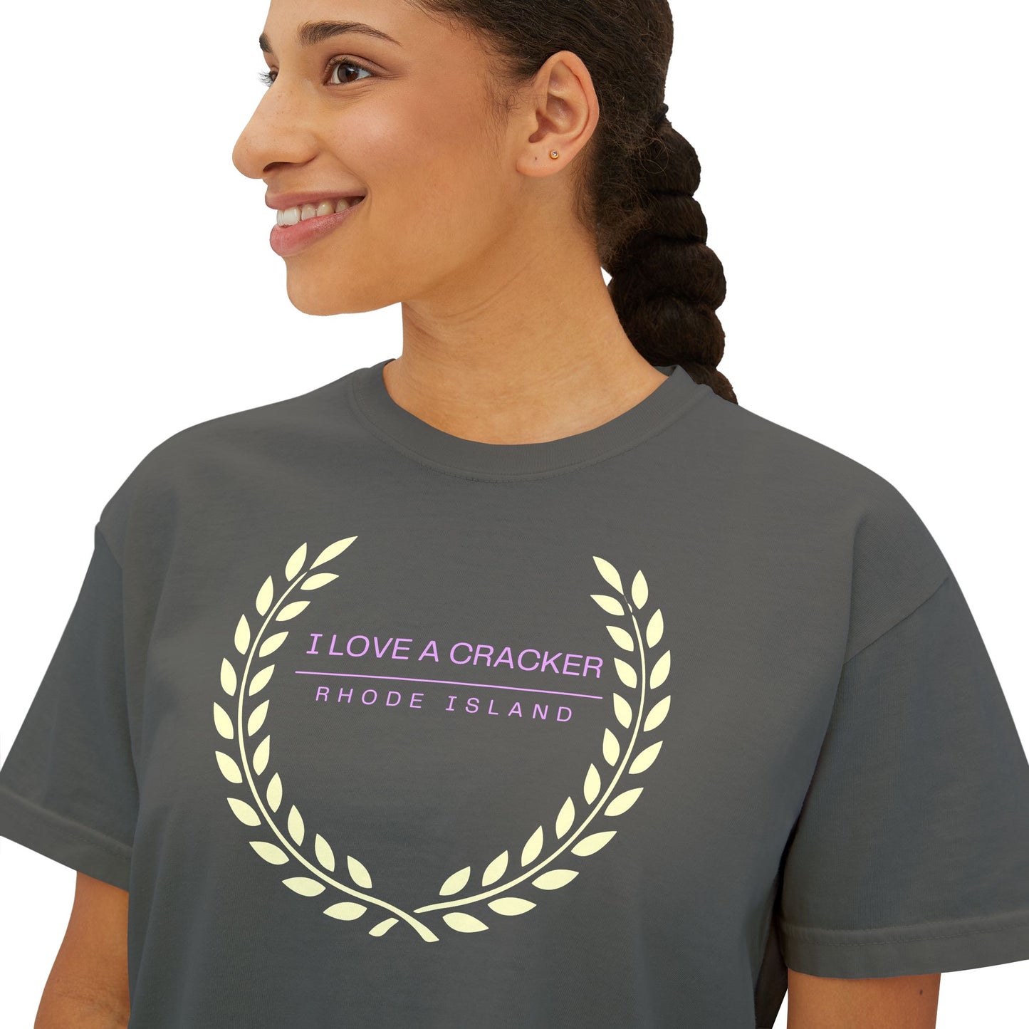 I Love a Cracker Tee | Real Housewives | Reality Rhode Island RHORI | Cropped Tee | Women's Graphic Shirt