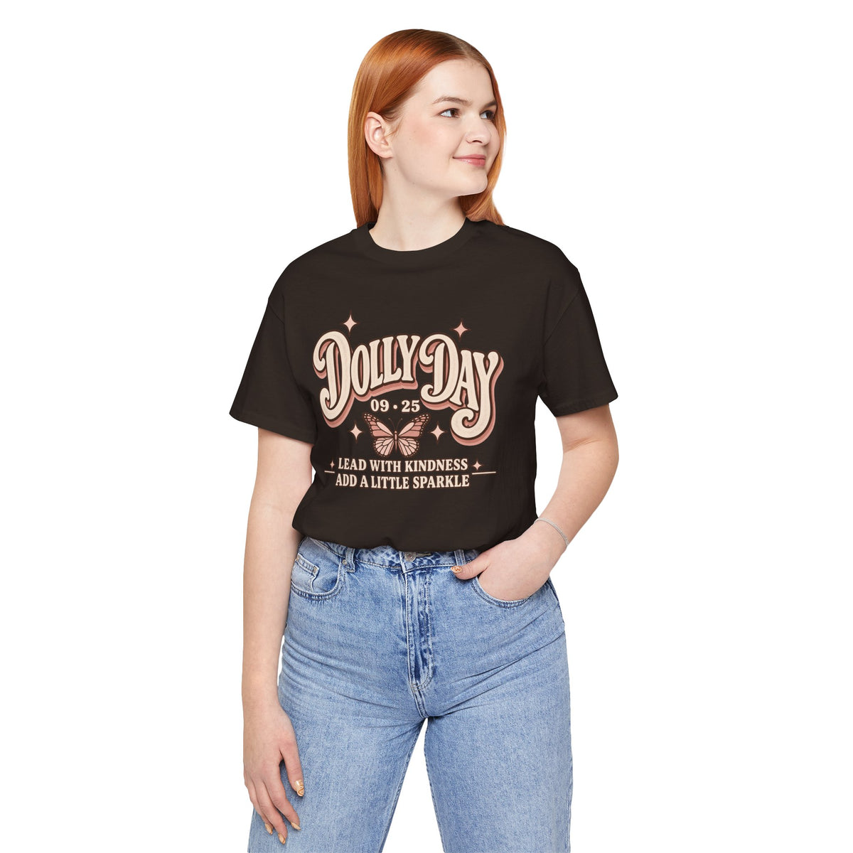Dolly Day 9•25 Tee | Lead With Kindness & Add a Little Sparkle