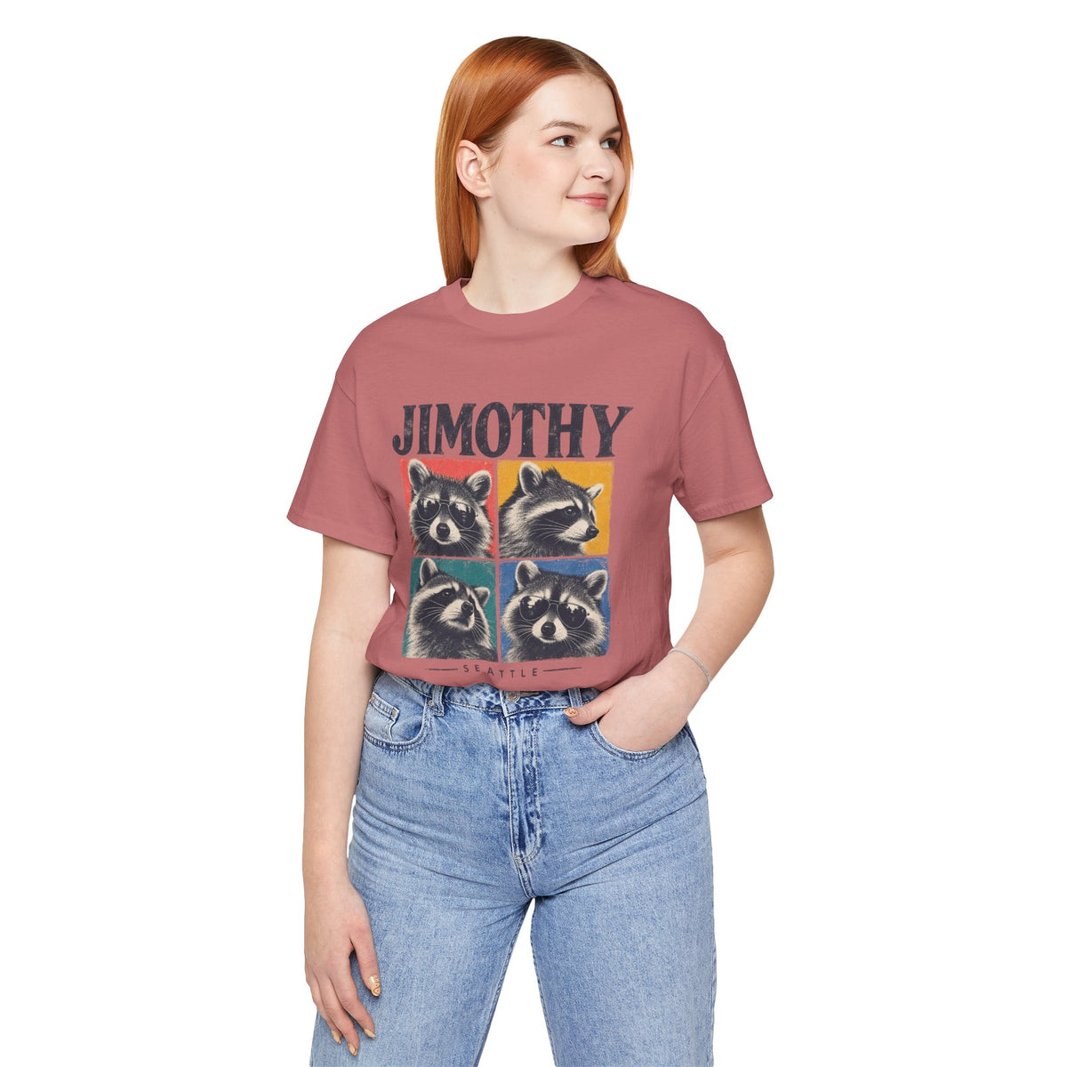 JIMOTHY Seattle Raccoon Graphic Tee