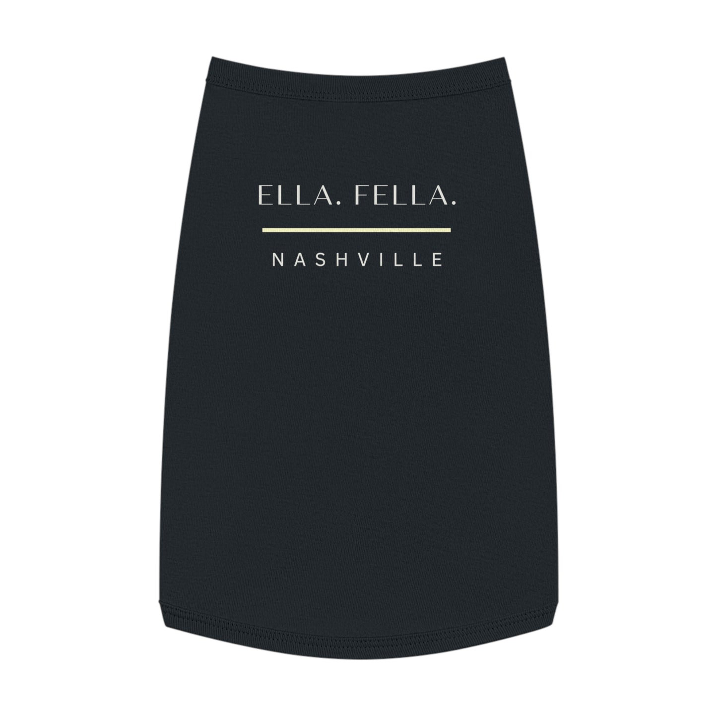 Ella Fella Nashville Dog Shirt Country Music Fan Pet Clothes Black