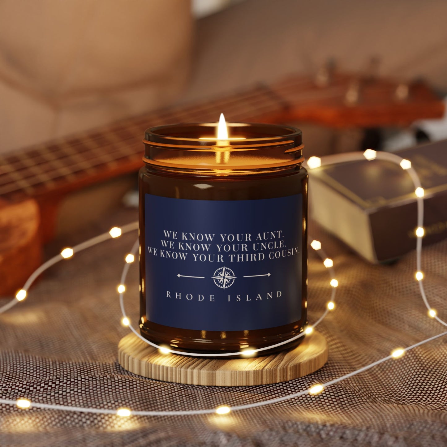 Rhode Island Candle | In Rhode Island You Know Everyone Gift | Rhode Island Home Decor | New England Gift | Soy Candle