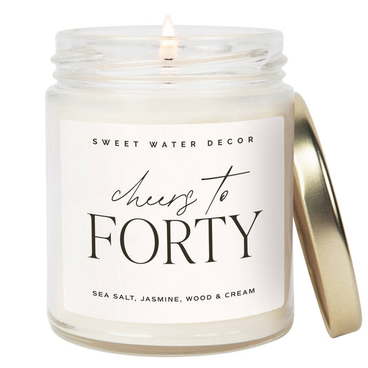 Cheers to Forty 9 oz Soy Candle