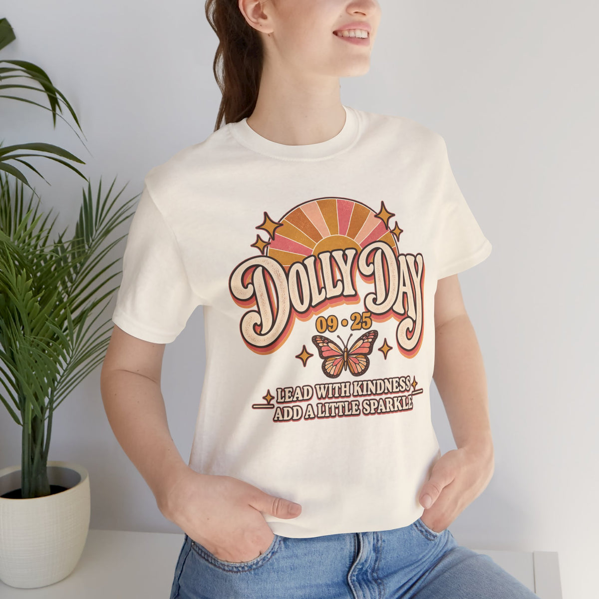 Dolly Day 09•25 Tee – Lead With Kindness, Add a Little Sparkle