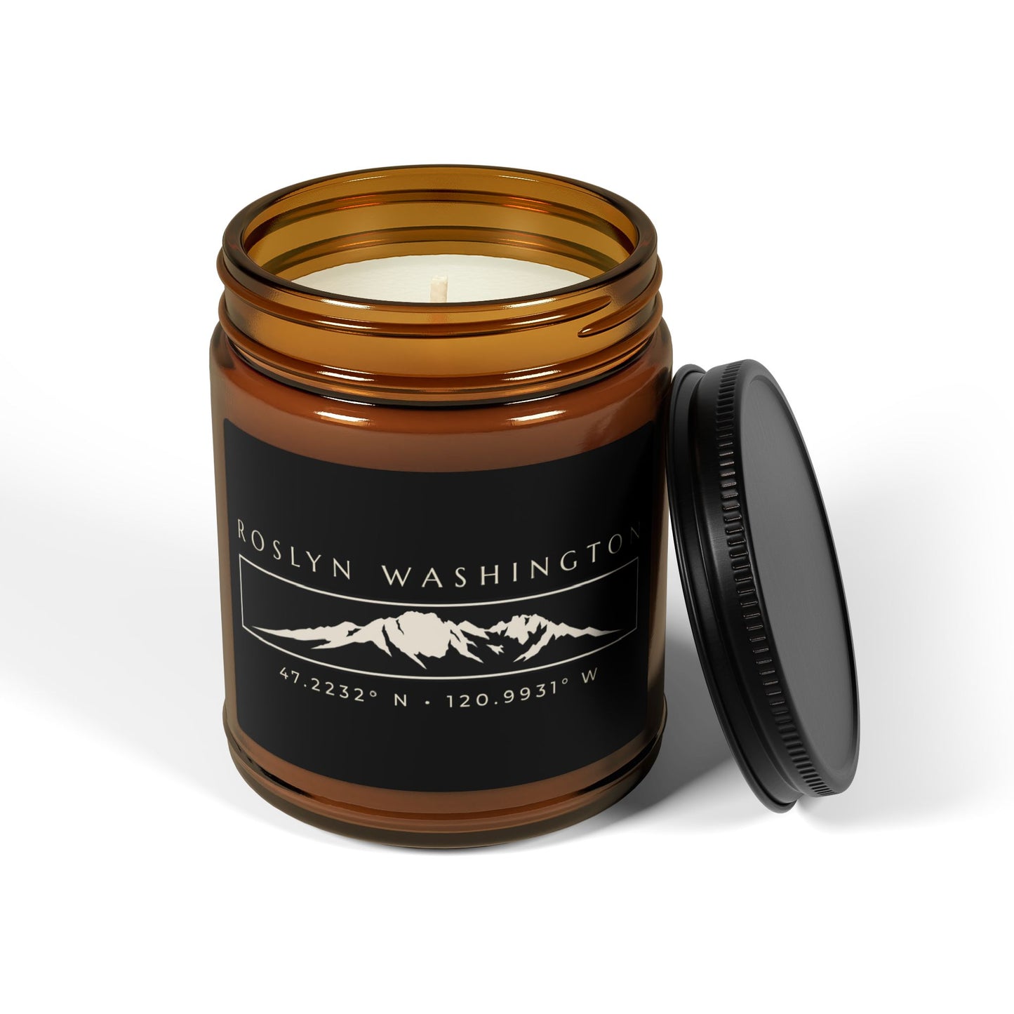 Roslyn Washington Candle | Roslyn WA | 509 Candle | Mount Stuart Candle | Washington State Gift | Soy Candle