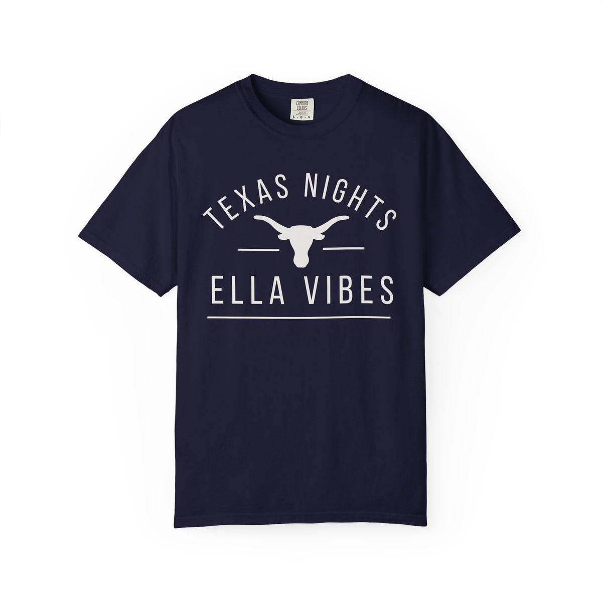 Texas Nights Ella Vibes Shirt Country Music Longhorn Western Graphic Tee