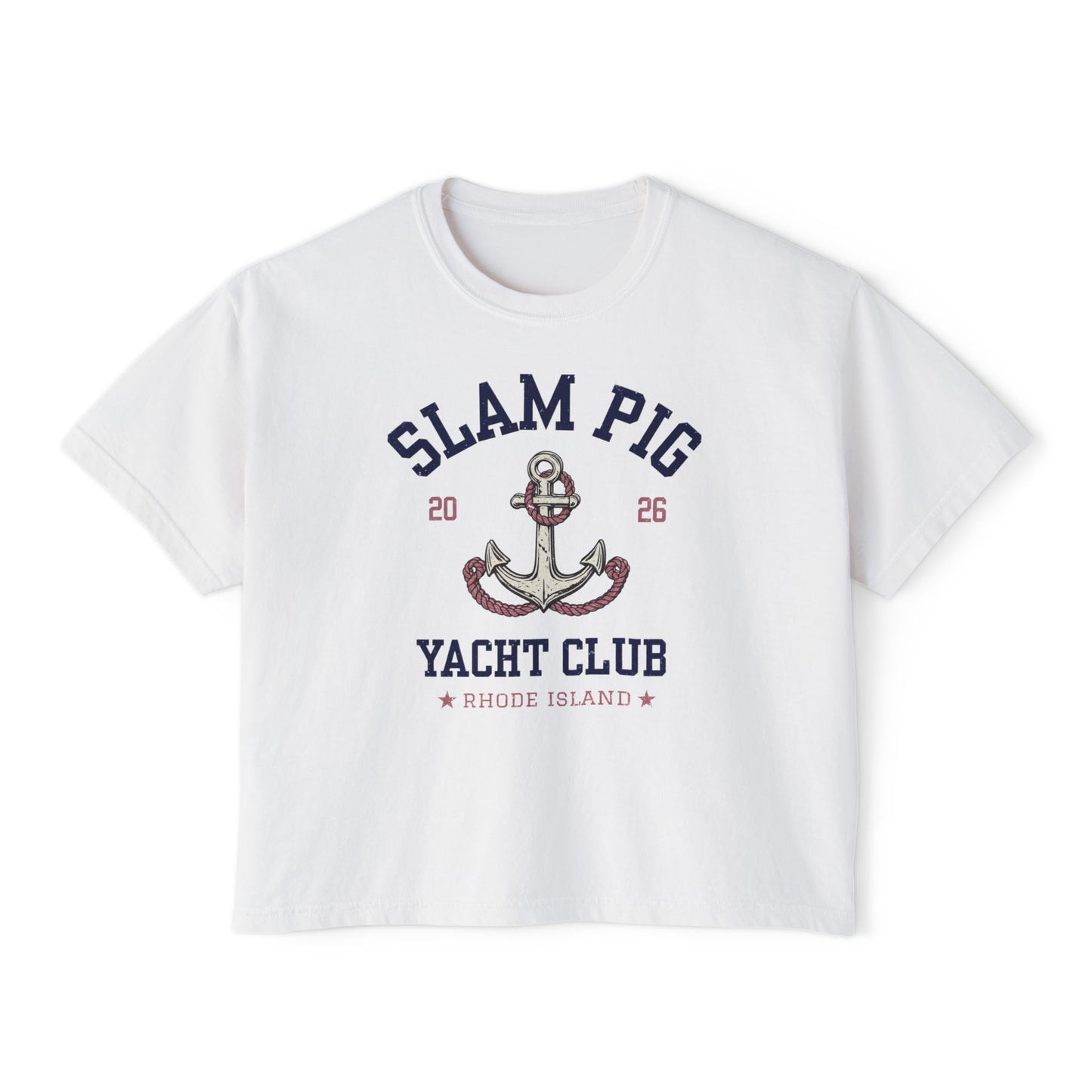 Slam Pig Yacht Club Tee | Rhode Island Nautical Graphic Shirt