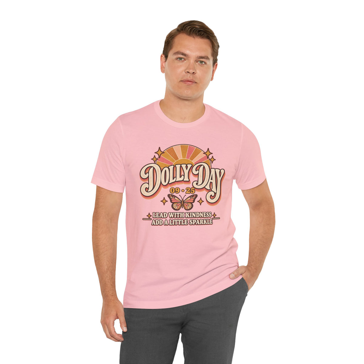 Dolly Day 09•25 Tee – Lead With Kindness, Add a Little Sparkle