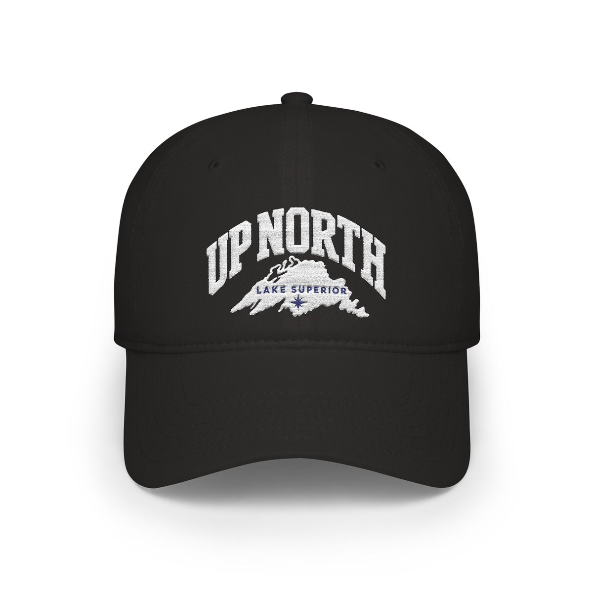 Up North Lake Superior Embroidered Low-Profile Trucker Hat