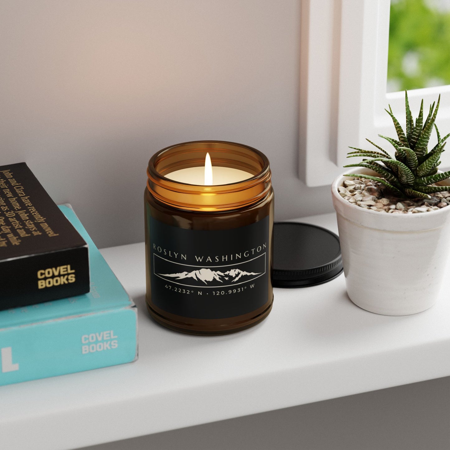 Roslyn Washington Candle | Roslyn WA | 509 Candle | Mount Stuart Candle | Washington State Gift | Soy Candle