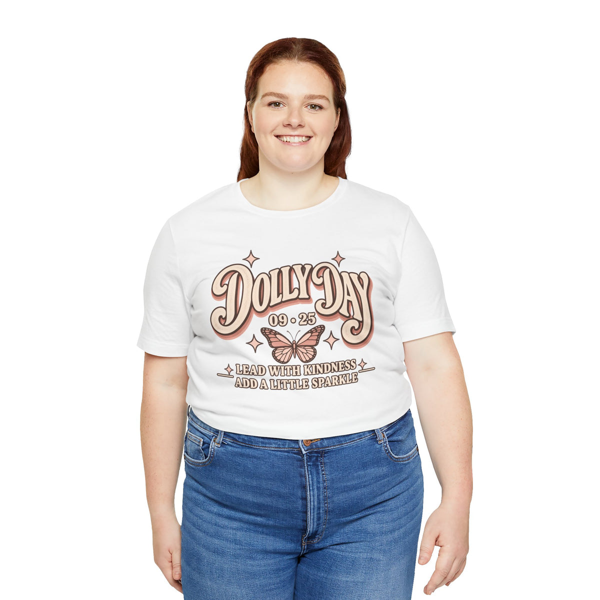 Dolly Day 9•25 Tee | Lead With Kindness & Add a Little Sparkle