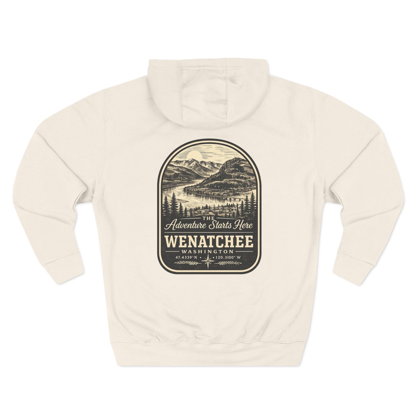 Wenatchee Washington Hoodie | Columbia River | Raised 509 | Local Pride | Adventure Starts Here