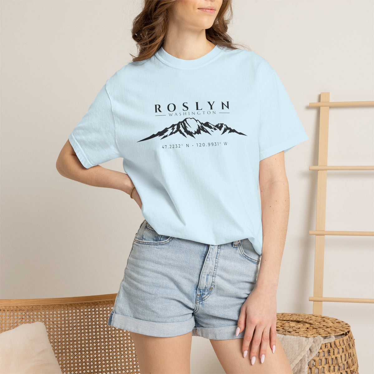 Roslyn Washington T-Shirt | Mount Stuart Shirt | Washington Mountain Shirt | Cle Elum