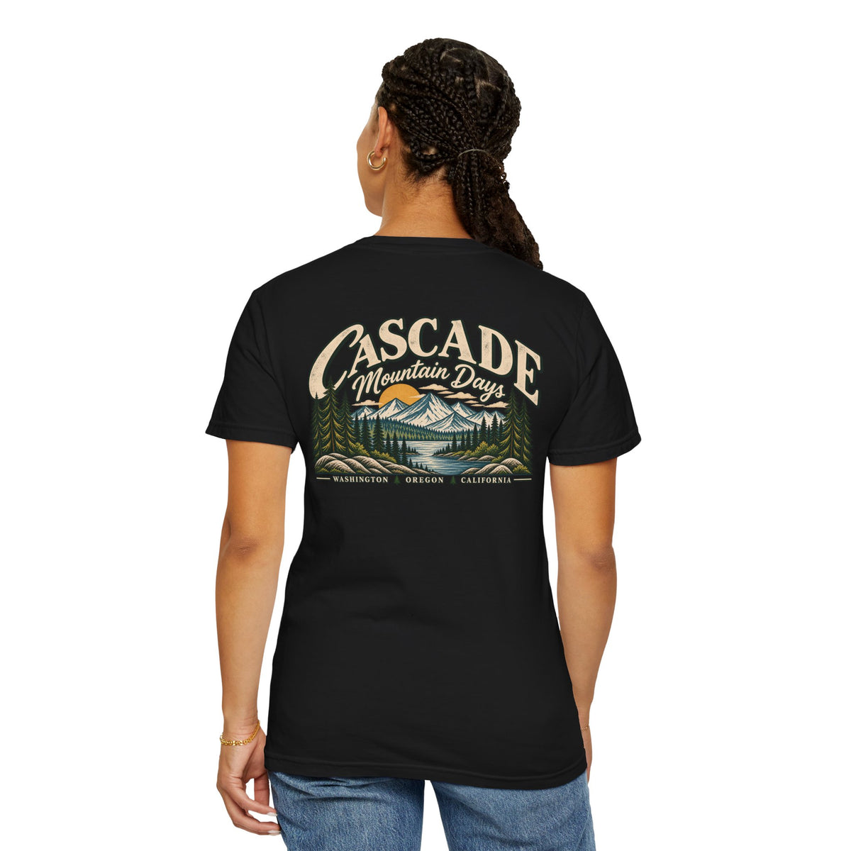 Cascade Mountain Days Tee | Vintage Mountain Graphic T-Shirt