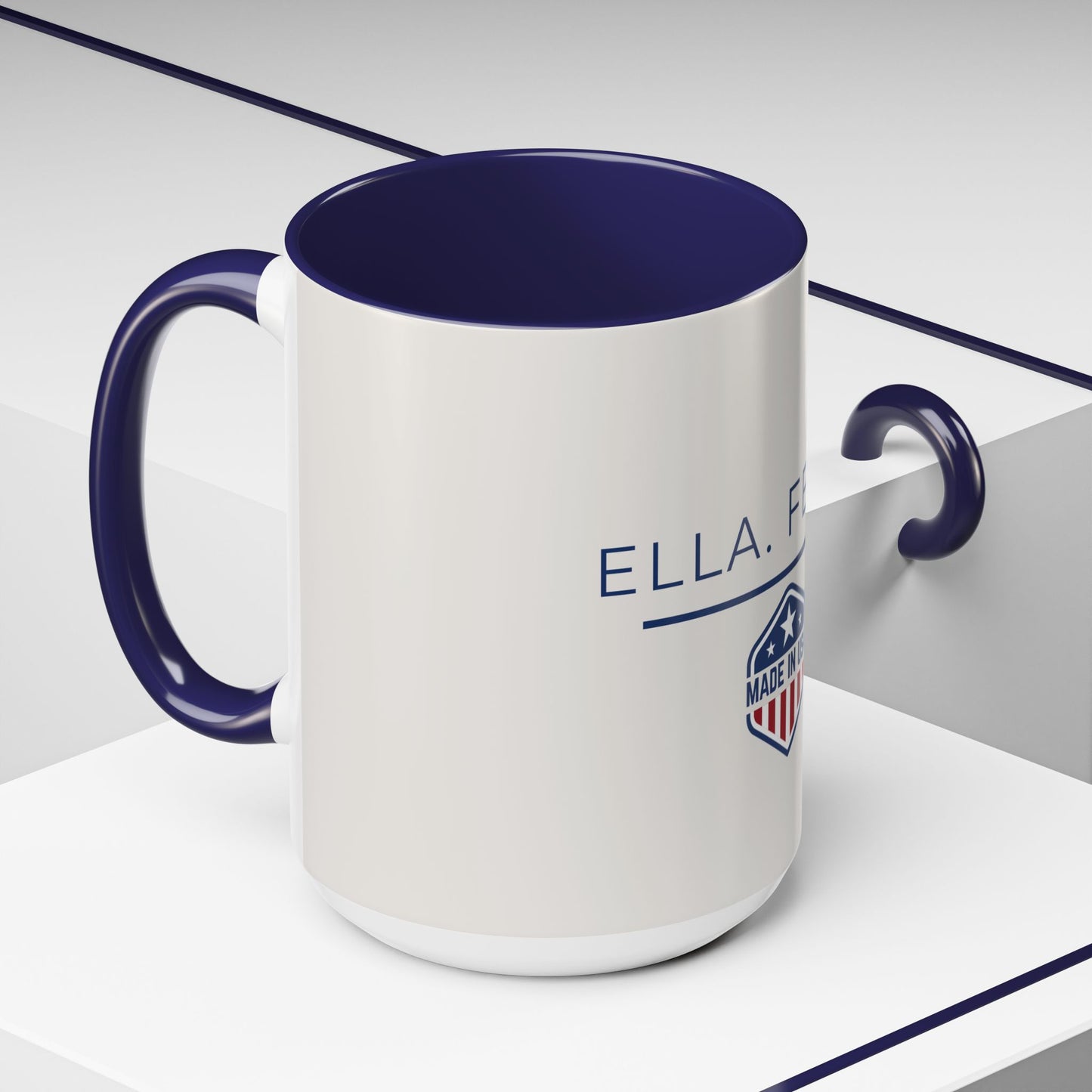 Ella Fella Made in USA Mug, Patriotic Coffee Mug, Funny American Gift, USA Pride Mug, 11oz 15oz Ceramic Cup, Gift for Him