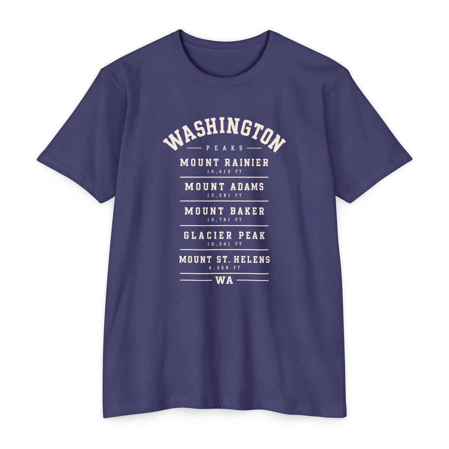 Washington Mountains T-Shirt — Vintage State Park Peaks Tee