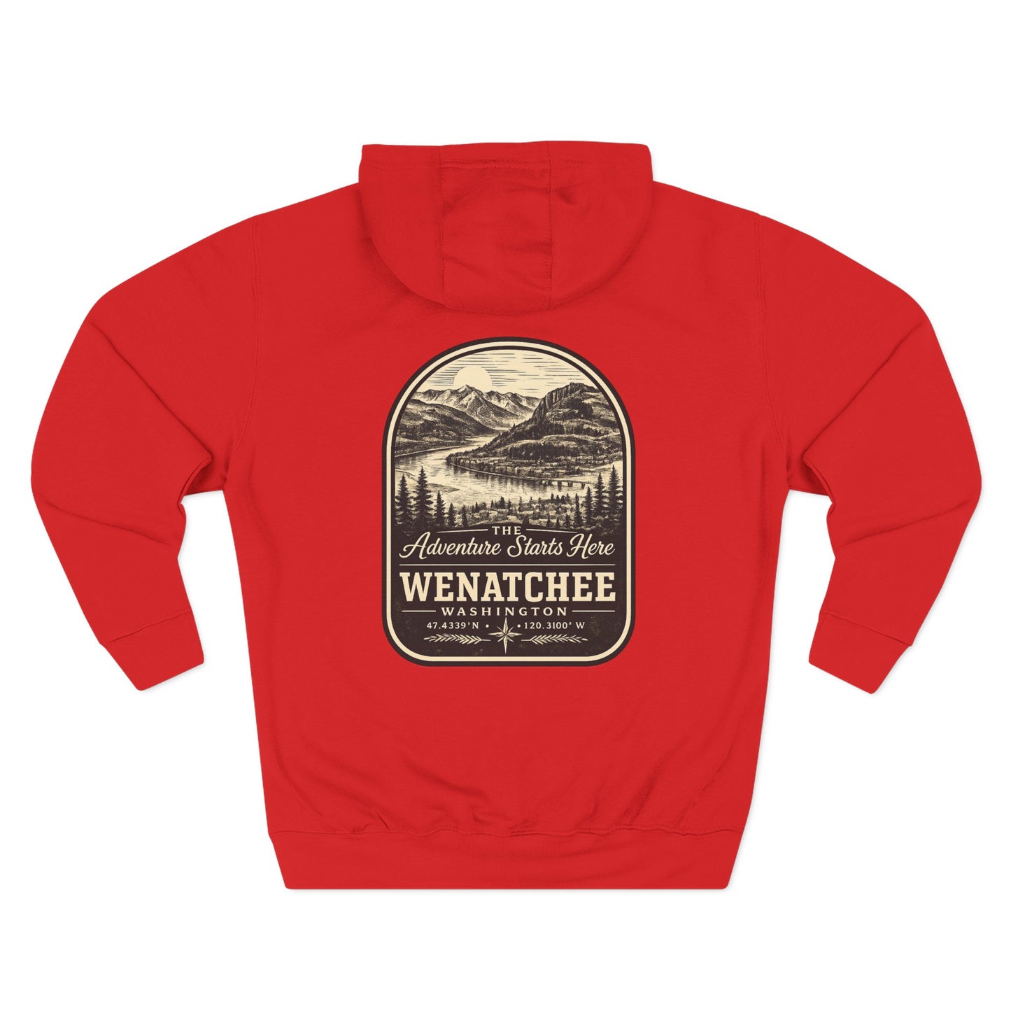 Wenatchee Washington Hoodie | Columbia River | Raised 509 | Local Pride | Adventure Starts Here