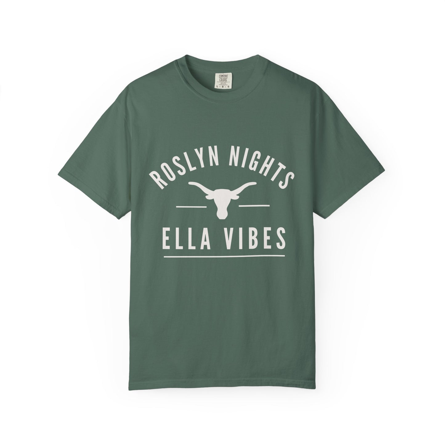 Roslyn Nights Ella Vibes T-Shirt | Unisex | Longhorn Skull Graphic | Rodeo Tee | Country Concerts