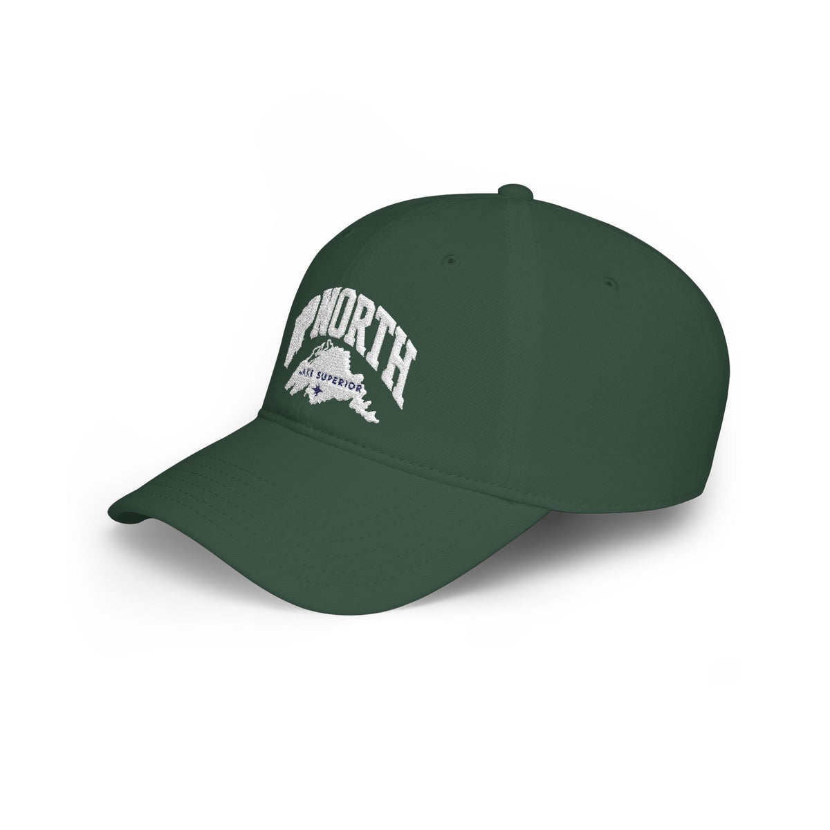 Up North Lake Superior Embroidered Low-Profile Trucker Hat