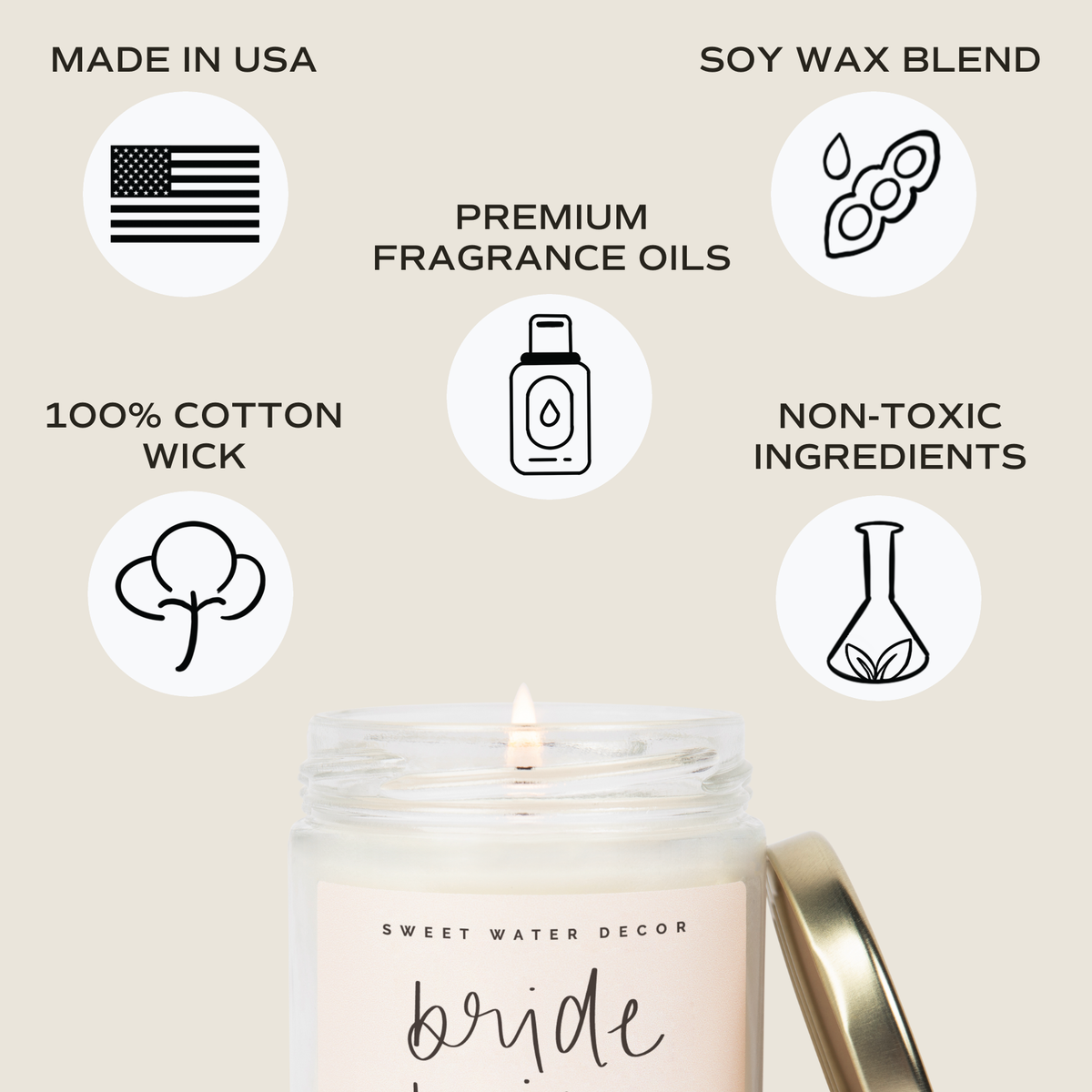 Bride Tribe Soy Candle Wedding Gifts