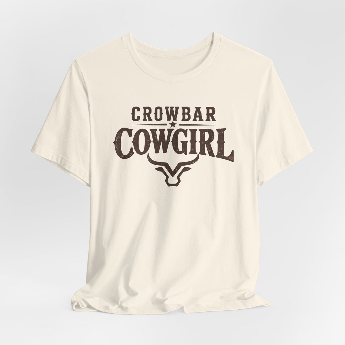 Crowbar Cowgirl Western Graphic Tee | Bella+Canvas 3001 | Rodeo Shirt