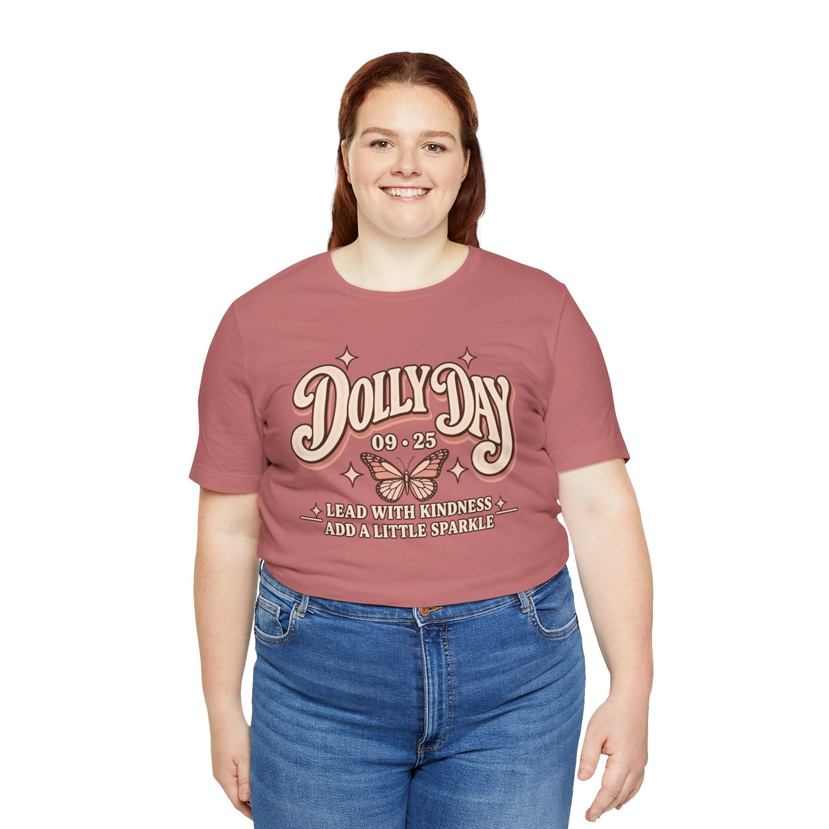 Dolly Day 9•25 Tee | Lead With Kindness & Add a Little Sparkle
