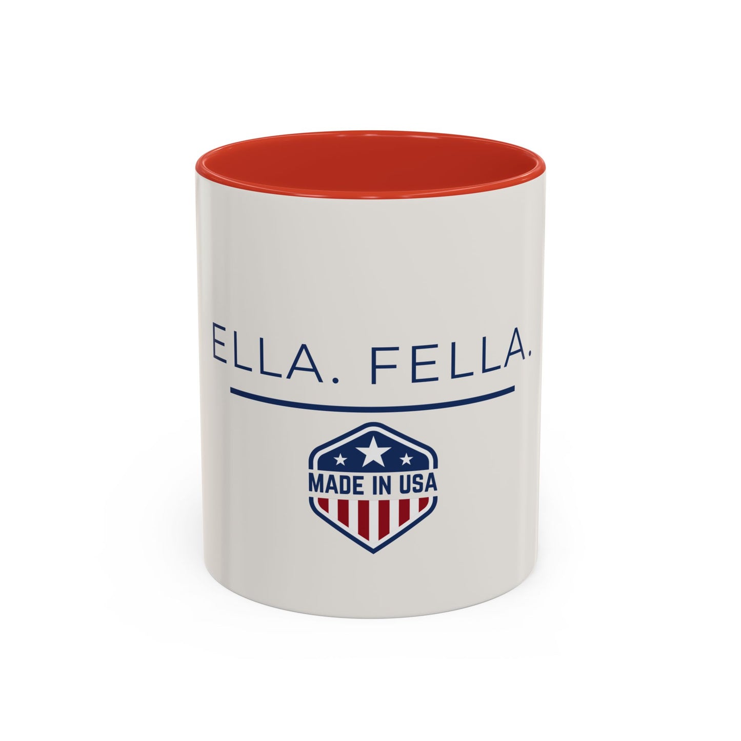 Ella Fella Made in USA Mug, Patriotic Coffee Mug, Funny American Gift, USA Pride Mug, 11oz 15oz Ceramic Cup, Gift for Him