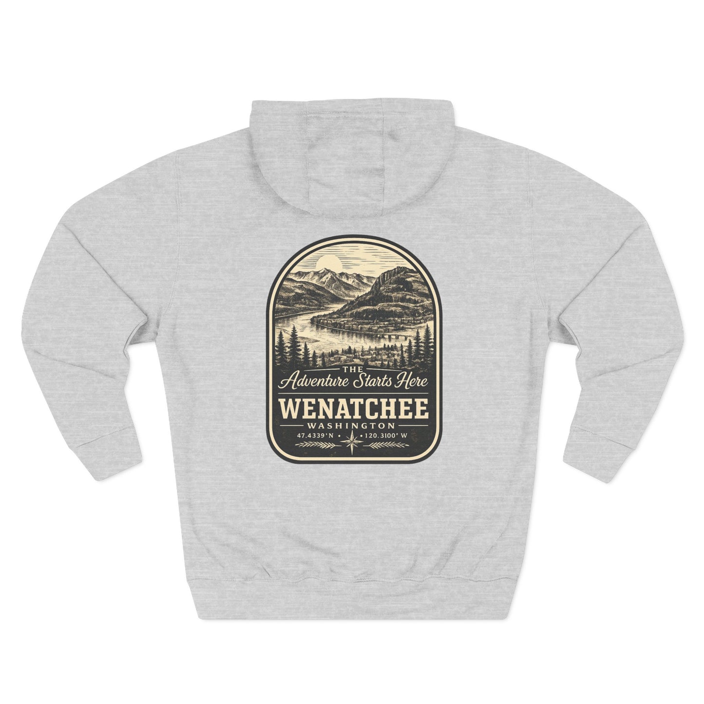 Wenatchee Washington Hoodie | Columbia River | Raised 509 | Local Pride | Adventure Starts Here