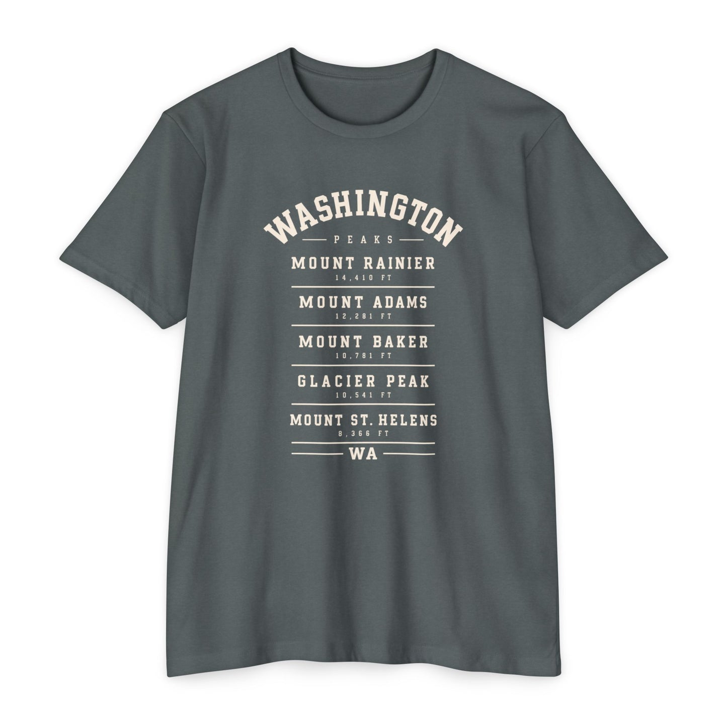 Washington Mountains T-Shirt — Vintage State Park Peaks Tee
