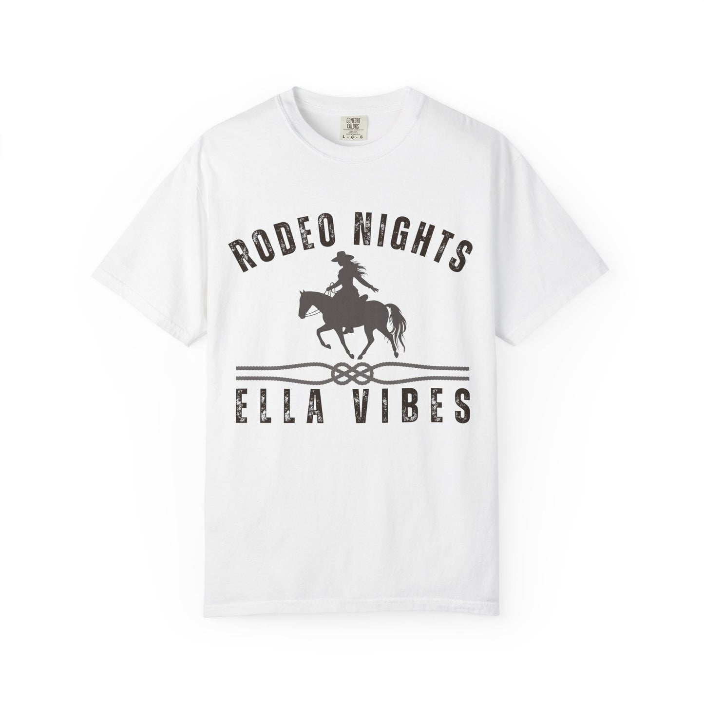 Rodeo Nights Ella Vibes Tee, Country Concert Shirt, Western Cowgirl Tee, Rodeo Graphic Shirt, Horse Lover Gift