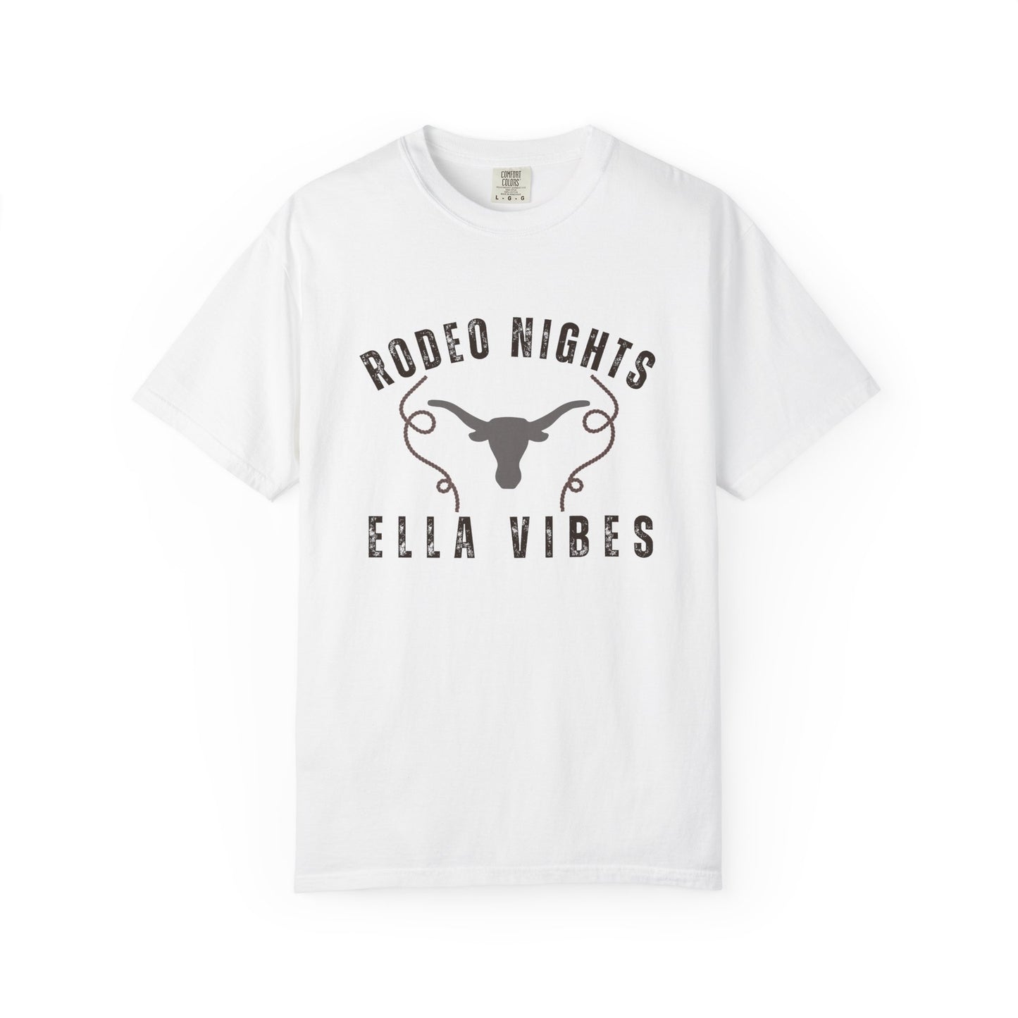 Rodeo Nights Ella Vibes Shirt, Western Cowboy Tee, Longhorn Graphic Shirt, Country Concert Tee, Cowboy Rodeo Shirt