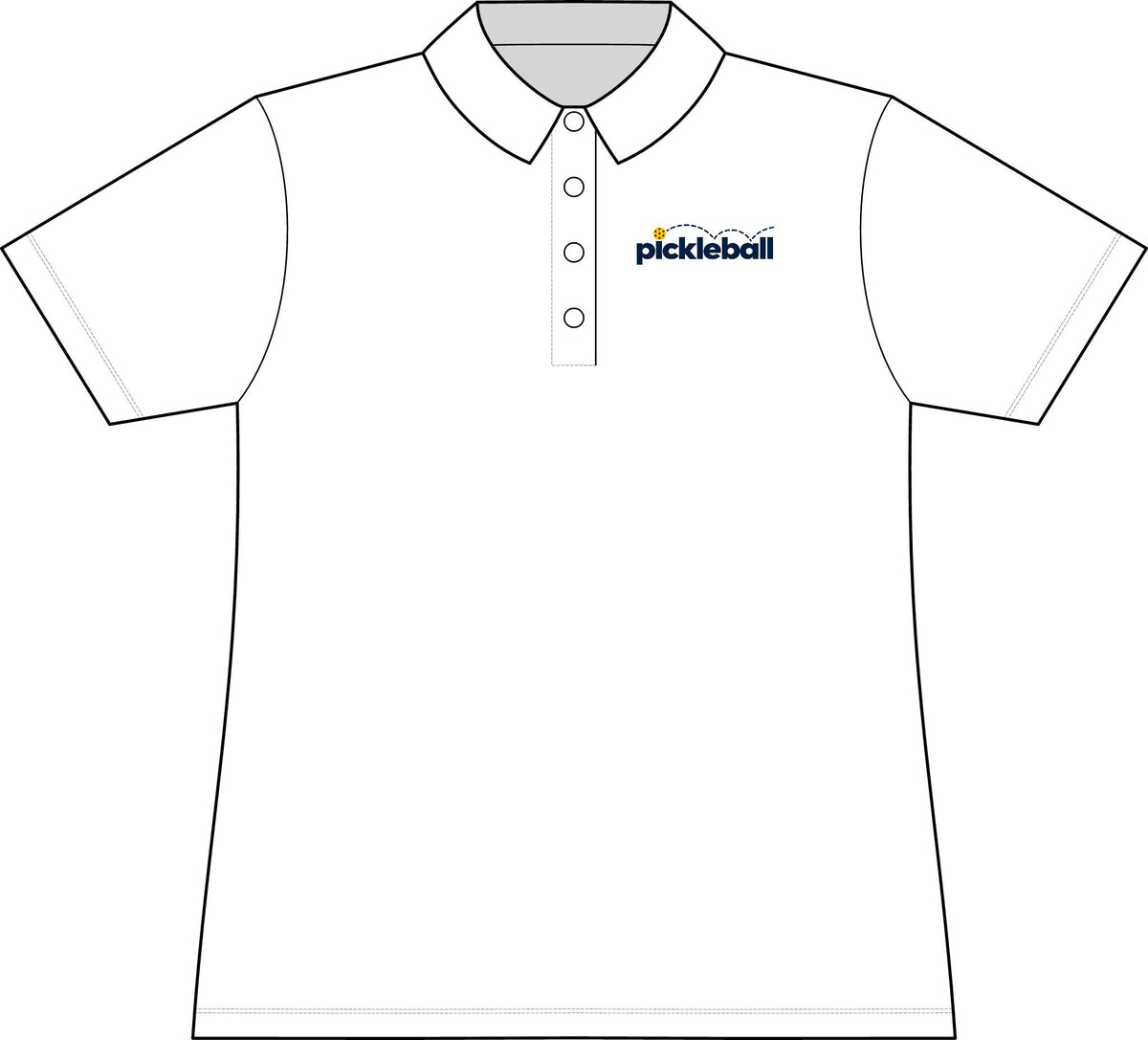 Women’s Pickleball Polo | Bouncing Ball Performance Shirt